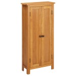 vidaXL Dulap de depozitare, 50x22x110 cm, lemn masiv de stejar vidaXL Dulap de depozitare, 50x22x110 cm, lemn masiv de stejar