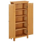 vidaXL Dulap de depozitare, 50x22x110 cm, lemn masiv de stejar vidaXL Dulap de depozitare, 50x22x110 cm, lemn masiv de stejar