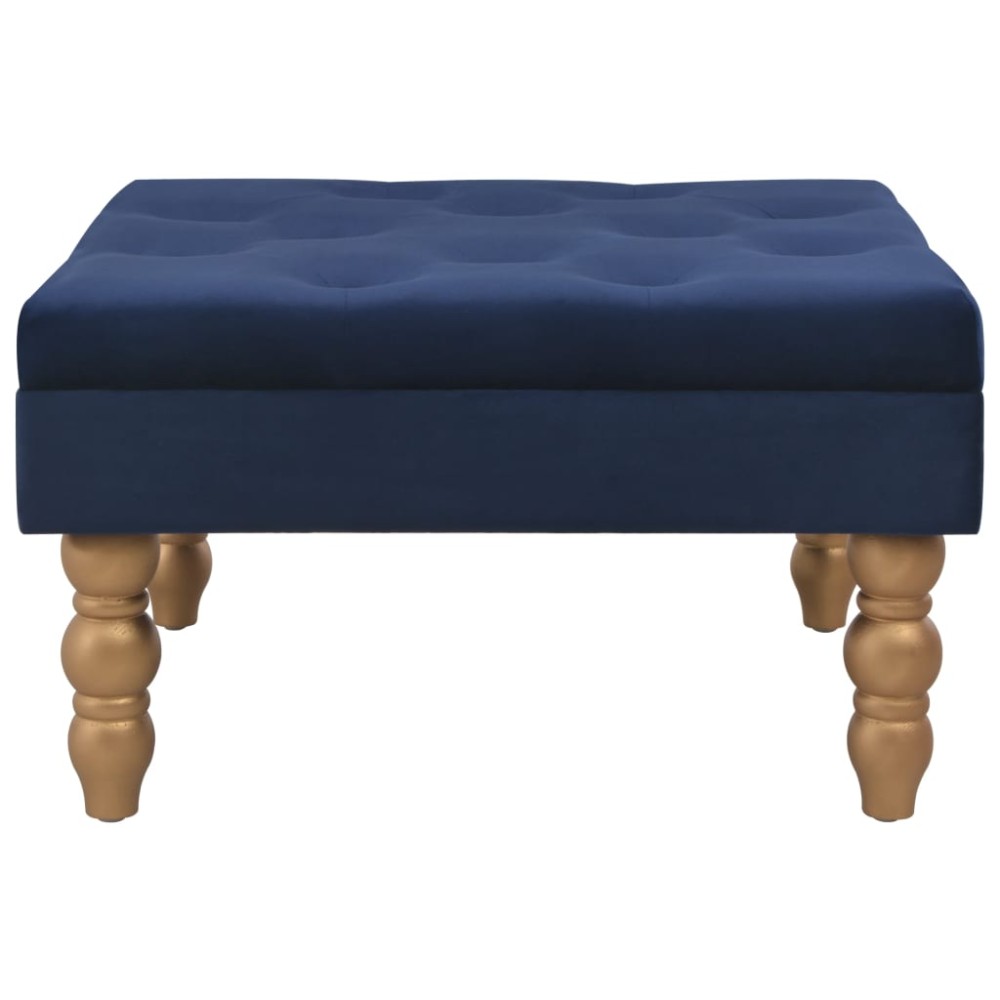vidaXL Taburet, bleumarin, 60x60x36 cm, catifea