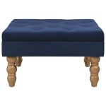 vidaXL Taburet, bleumarin, 60x60x36 cm, catifea