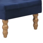 vidaXL Taburet, bleumarin, 60x60x36 cm, catifea
