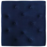vidaXL Taburet, bleumarin, 60x60x36 cm, catifea