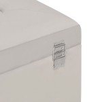 vidaXL Bancă cu un compartiment de depozitare, gri, 80 cm, catifea vidaXL Bancă cu un compartiment de depozitare, gri, 80 cm, catifea