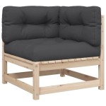 vidaXL Set canapea de grădină cu perne, 8 piese, lemn masiv de pin vidaXL Set canapea de grădină cu perne, 8 piese, lemn masiv de pin