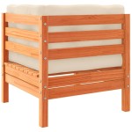 vidaXL Set mobilier de grădină cu perne, 9 piese, lemn masiv de pin