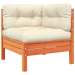 vidaXL Set mobilier de grădină cu perne, 9 piese, lemn masiv de pin