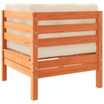 vidaXL Set mobilier de grădină cu perne, 9 piese, lemn masiv de pin