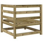 vidaXL Set canapea de grădină, 5 piese, lemn de pin tratat