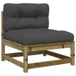 vidaXL Set canapea de grădină cu perne, 9 piese, lemn de pin tratat vidaXL Set canapea de grădină cu perne, 9 piese, lemn de pin tratat