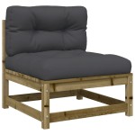vidaXL Set canapea de grădină cu perne, 9 piese, lemn de pin tratat vidaXL Set canapea de grădină cu perne, 9 piese, lemn de pin tratat