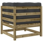 vidaXL Set canapea de grădină cu perne, 9 piese, lemn de pin tratat vidaXL Set canapea de grădină cu perne, 9 piese, lemn de pin tratat
