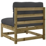 vidaXL Set canapea de grădină cu perne, 9 piese, lemn de pin tratat vidaXL Set canapea de grădină cu perne, 9 piese, lemn de pin tratat