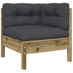 vidaXL Set canapea de grădină cu perne, 9 piese, lemn de pin tratat vidaXL Set canapea de grădină cu perne, 9 piese, lemn de pin tratat