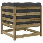 vidaXL Set canapea de grădină cu perne, 10 piese, lemn de pin tratat vidaXL Set canapea de grădină cu perne, 10 piese, lemn de pin tratat