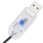 vidaXL Instalație cu 150 LED-uri, alb cald, 15 m, PVC