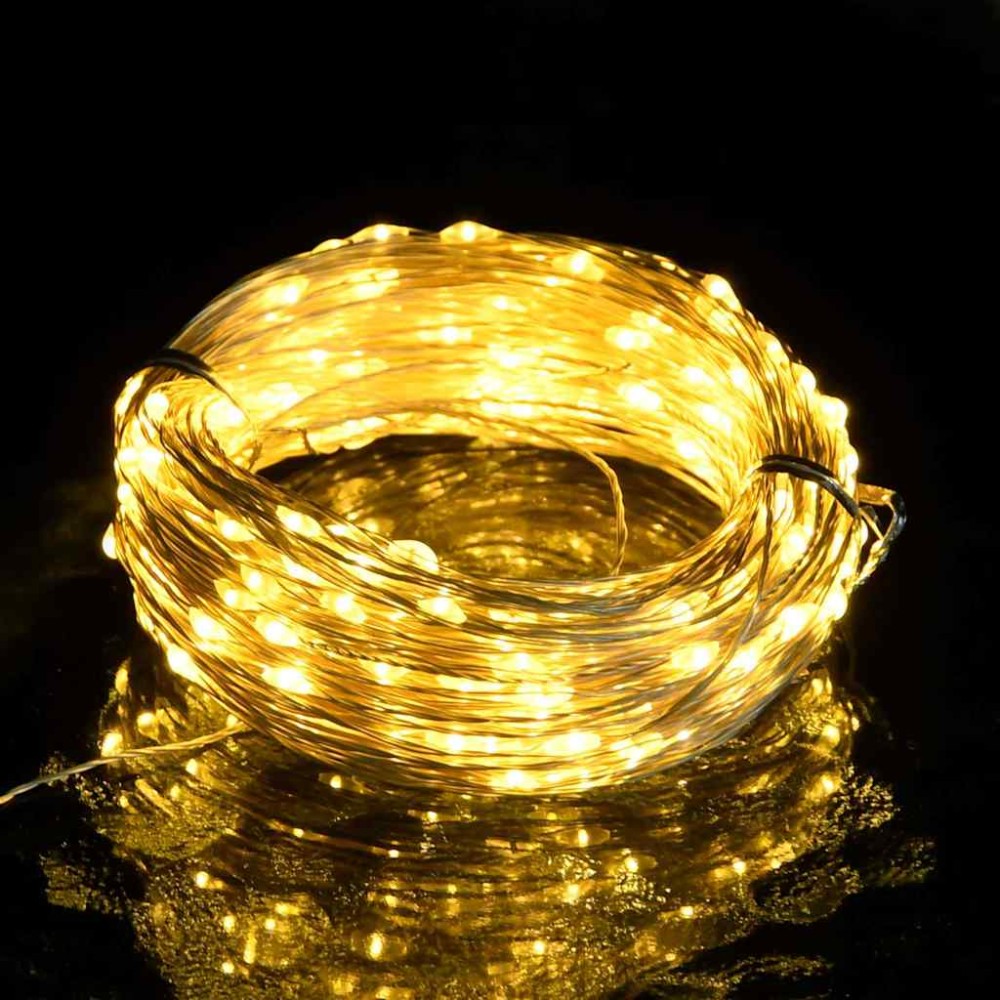 vidaXL Instalație cu 300 LED-uri, alb cald, 30 m