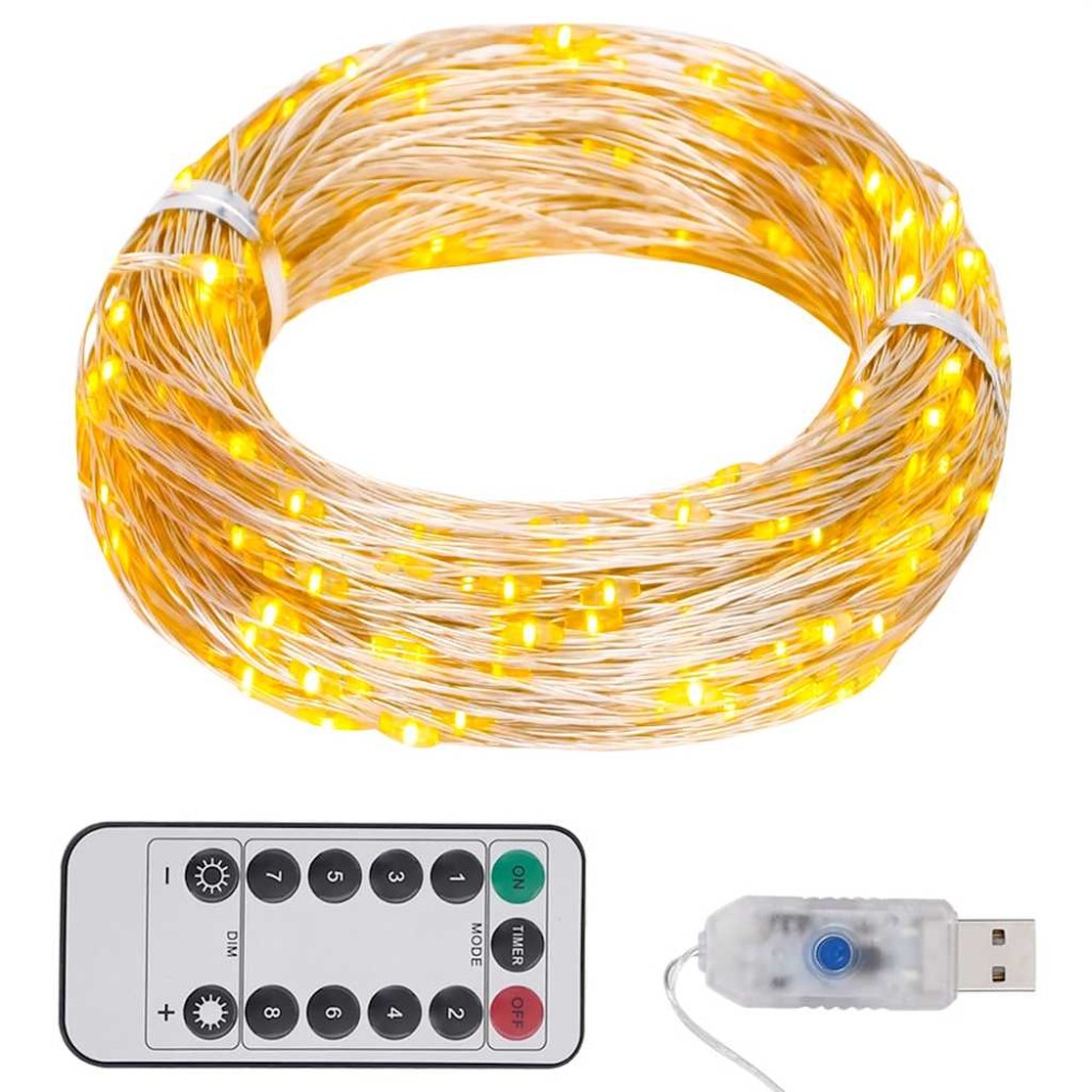 vidaXL Instalație cu 300 LED-uri, alb cald, 30 m