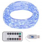 vidaXL Instalație cu 150 LED-uri, albastru, 15 m vidaXL Instalație cu 150 LED-uri, albastru, 15 m