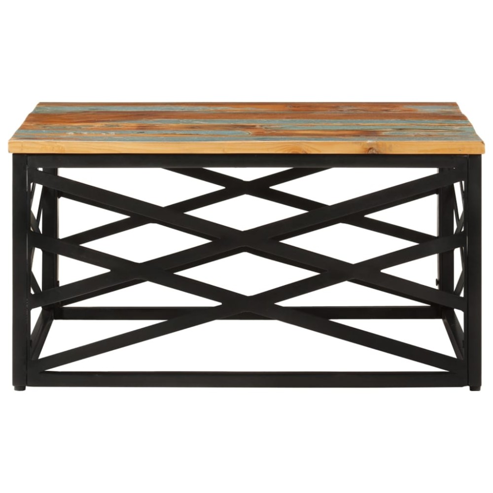 vidaXL Măsuță de cafea, 68x68x35 cm, lemn masiv reciclat