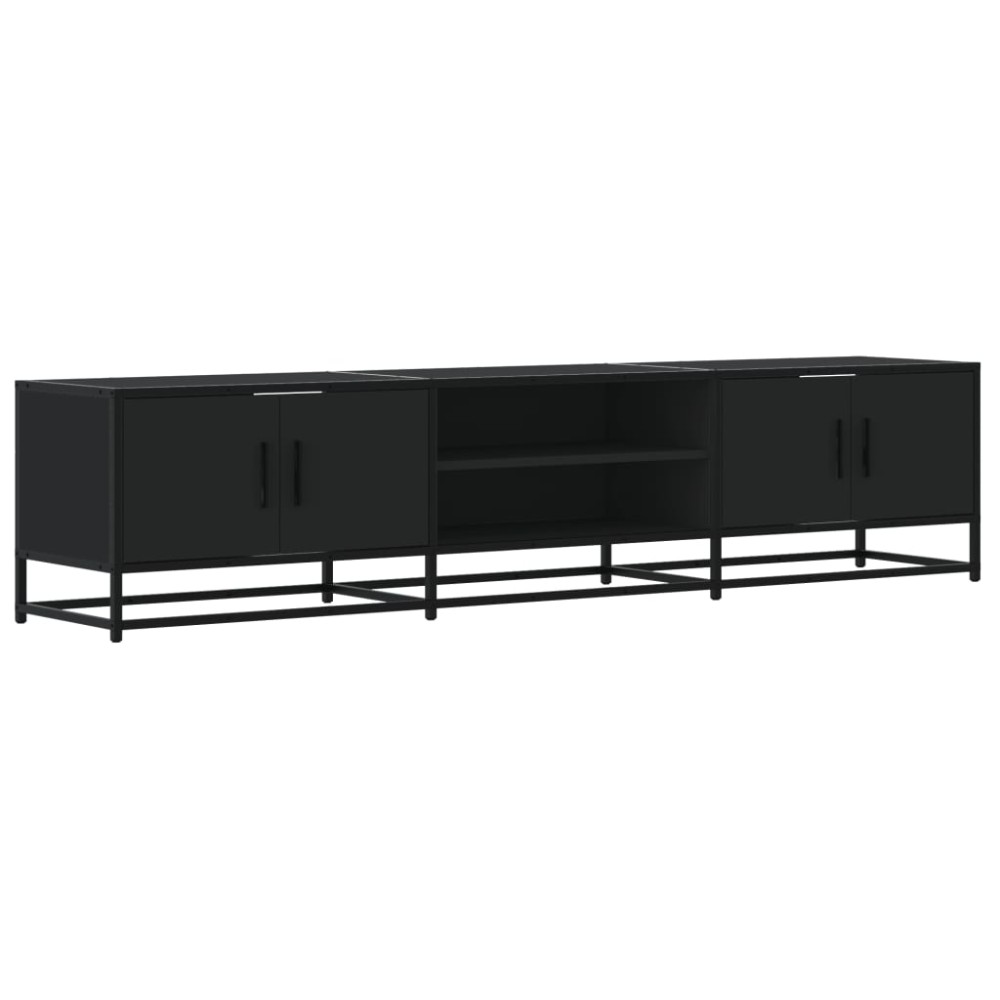vidaXL Comodă TV, negru, 180x35x41 cm, lemn prelucrat