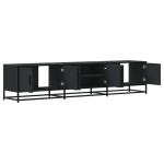 vidaXL Comodă TV, negru, 180x35x41 cm, lemn prelucrat