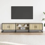 vidaXL Comodă TV, stejar sonoma, 180x35x41 cm, lemn prelucrat vidaXL Comodă TV, stejar sonoma, 180x35x41 cm, lemn prelucrat
