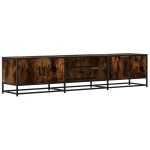 vidaXL Comodă TV, stejar fumuriu, 180x35x41 cm, lemn prelucrat