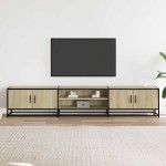 vidaXL Dulap TV, stejar sonoma, 210x35x41 cm, lemn prelucrat