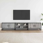 vidaXL Dulap TV, gri sonoma, 210x35x41 cm, lemn prelucrat