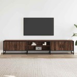 vidaXL Comodă TV, stejar maro, 210x35x41 cm, lemn prelucrat