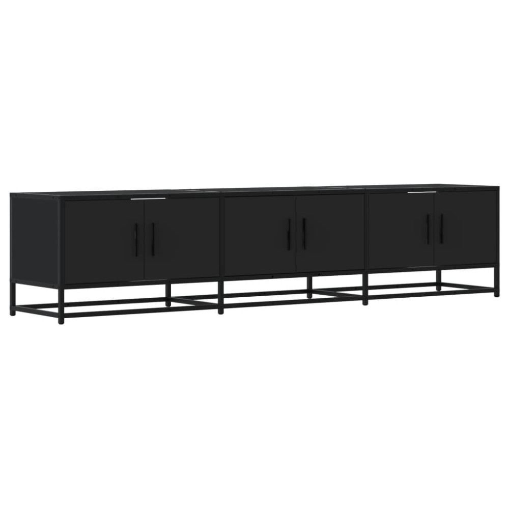 vidaXL Comodă TV, negru, 180x35x41 cm, lemn prelucrat