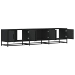vidaXL Comodă TV, negru, 180x35x41 cm, lemn prelucrat