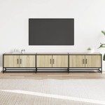 vidaXL Dulap TV, stejar sonoma, 210x35x41 cm, lemn prelucrat vidaXL Dulap TV, stejar sonoma, 210x35x41 cm, lemn prelucrat