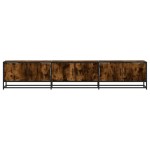vidaXL Dulap TV, stejar fumuriu, 210x35x41 cm, lemn prelucrat