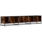 vidaXL Dulap TV, stejar fumuriu, 210x35x41 cm, lemn prelucrat