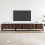 vidaXL Comodă TV, stejar maro, 240x35x41 cm, lemn prelucrat