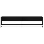 vidaXL Comodă TV, negru, 180,5x40x46 cm, lemn prelucrat