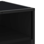 vidaXL Comodă TV, negru, 180,5x40x46 cm, lemn prelucrat