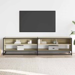 vidaXL Comodă TV, stejar sonoma, 180,5x40x46 cm, lemn prelucrat vidaXL Comodă TV, stejar sonoma, 180,5x40x46 cm, lemn prelucrat