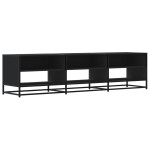 vidaXL Comodă TV, negru, 180x40x46 cm, lemn prelucrat