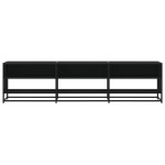 vidaXL Comodă TV, negru, 180x40x46 cm, lemn prelucrat