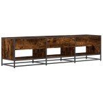 vidaXL Comodă TV, stejar fumuriu, 180x40x46 cm, lemn prelucrat