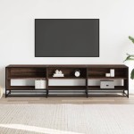 vidaXL Comodă TV, stejar maro, 180x40x46 cm, lemn prelucrat