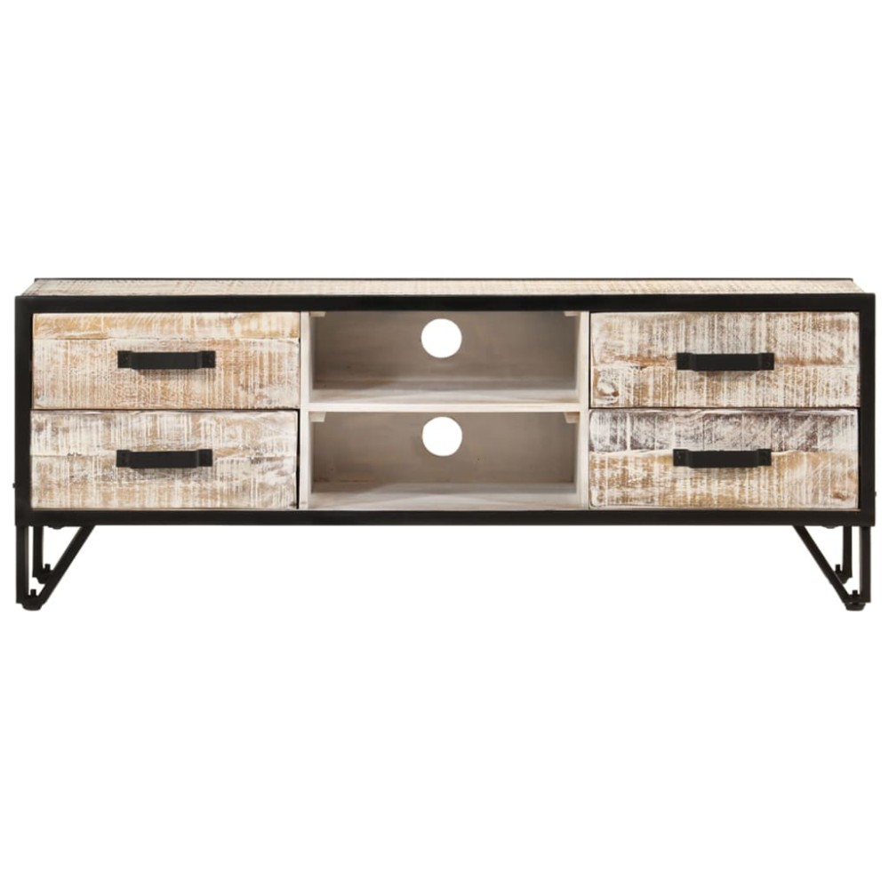 vidaXL Comodă TV, 110x30x41 cm, lemn masiv de acacia