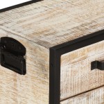 vidaXL Comodă TV, 110x30x41 cm, lemn masiv de acacia