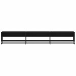 vidaXL Comodă TV, negru, 270x40x46 cm, lemn prelucrat