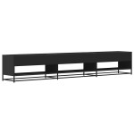 vidaXL Comodă TV, negru, 270x40x46 cm, lemn prelucrat