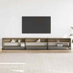 vidaXL Comodă TV, stejar sonoma, 270x40x46 cm, lemn prelucrat vidaXL Comodă TV, stejar sonoma, 270x40x46 cm, lemn prelucrat