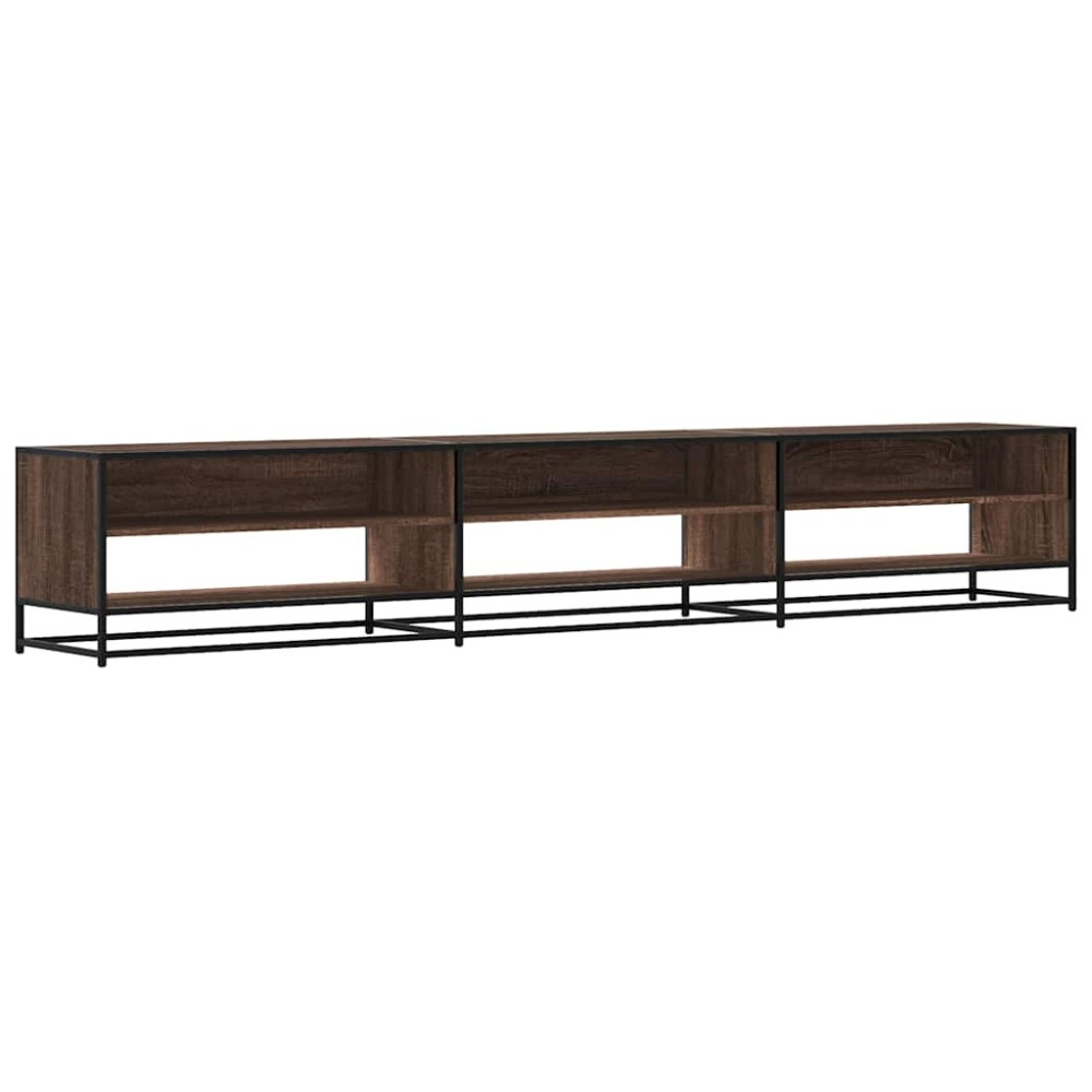 vidaXL Comodă TV, stejar maro, 270x40x46 cm, lemn prelucrat