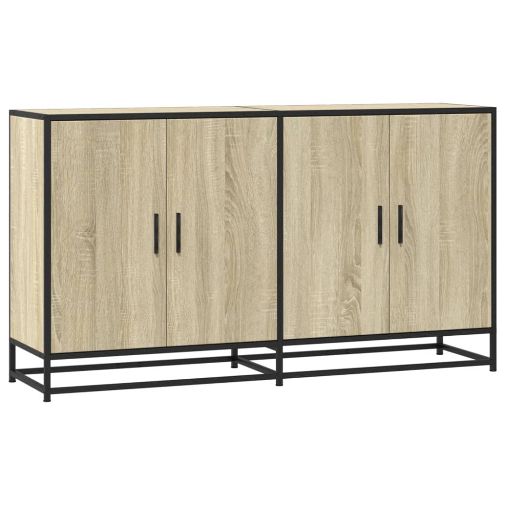 vidaXL Dulap, stejar sonoma, 134x35x76 cm, lemn prelucrat